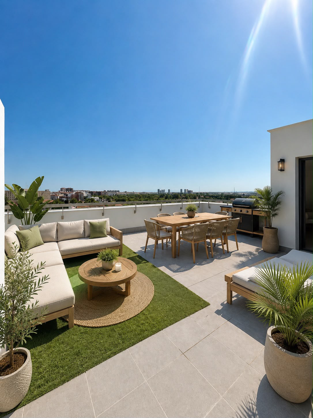 New-build apartment Valencia — private terrace